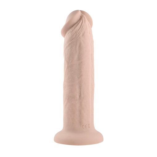 Evolved Girthy Rechargeable Vibrating 7 In. Silicone Dildo Light - Image 4