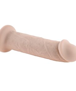 Evolved Girthy Rechargeable Vibrating 7 In. Silicone Dildo Light