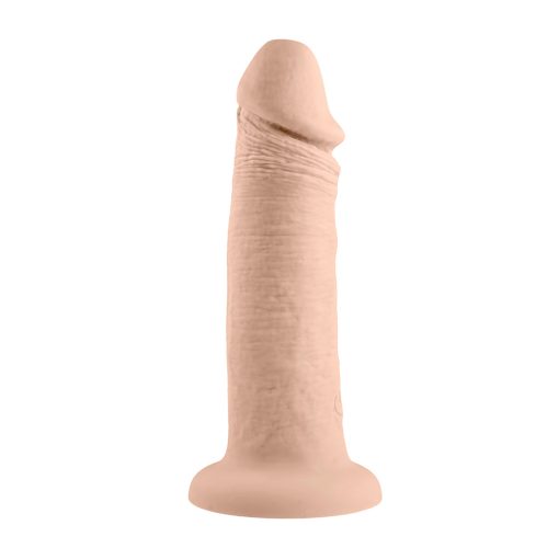 Evolved Rechargeable Vibrating 6 In. Silicone Dildo Light - Image 4