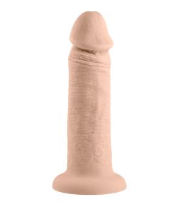 Evolved Rechargeable Vibrating 6 In. Silicone Dildo Light