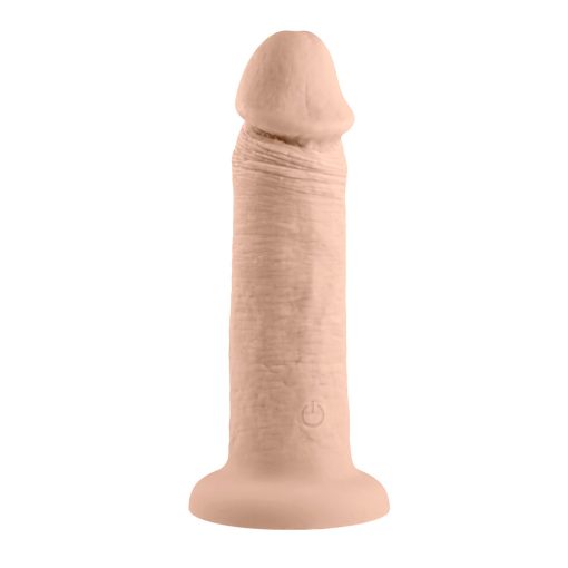 Evolved Rechargeable Vibrating 6 In. Silicone Dildo Light - Image 5