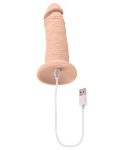 Evolved Rechargeable Vibrating 6 In. Silicone Dildo Light