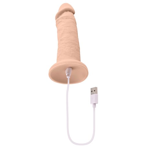 Evolved Rechargeable Vibrating 6 In. Silicone Dildo Light - Image 7