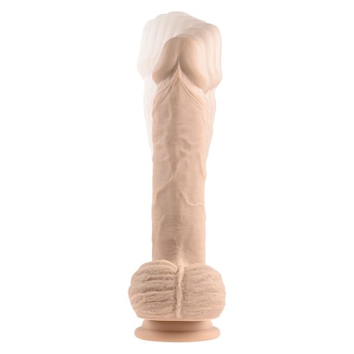 Evolved Full Monty Rechargeable Remote-Controlled Thrusting Twirling 9 In. Silicone Dildo Light - Image 7