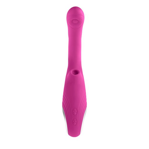 Evolved Strike A Pose Posable Suction & Tapping Vibrator – Pink - Image 4