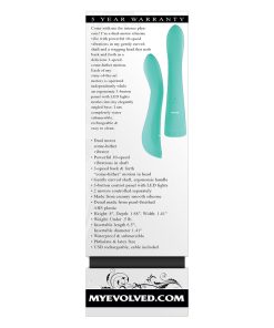 Evolved Come With Me Rechargeable 'Come Hither' Silicone Vibrator Green