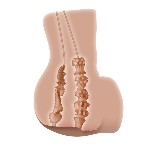 Zero Tolerance Rear Beauty Rechargeable Remote Controlled Vibrating Sucking Dual Entry Masturbator Tpe Light - Image 11