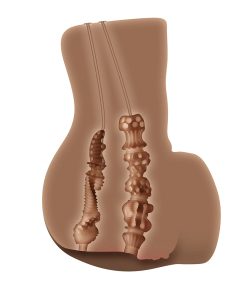 Zero Tolerance Rear Beauty Rechargeable Remote Controlled Vibrating Sucking Dual Entry Masturbator Tpe Dark