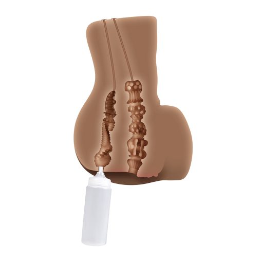 Zero Tolerance Rear Beauty Rechargeable Remote Controlled Vibrating Sucking Dual Entry Masturbator Tpe Dark - Image 12