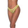 Magic Silk Love Star High Leg High Waist Micro Tanga Neon Chartreuse L/Xl