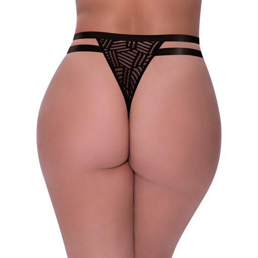 Magic Silk Rude Awakening Cheeky Panty Black Queen Size - Image 2