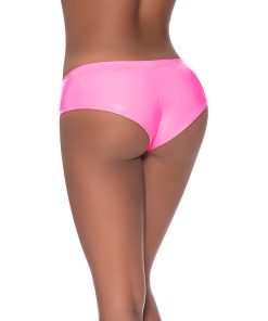 Magic Silk Hard Candy Low Rise Split Crotch Boyshort Pink L/Xl