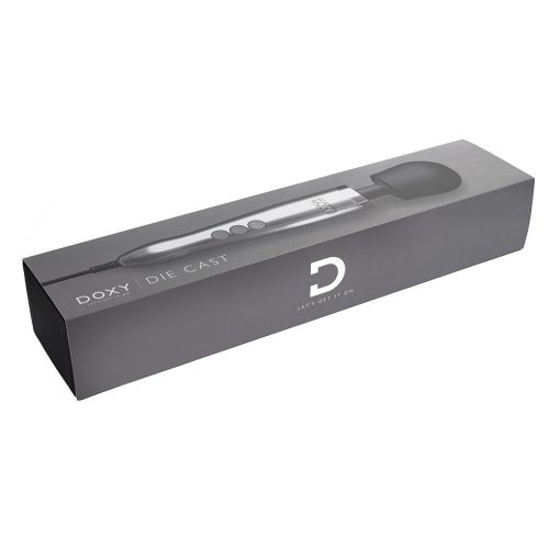 Doxy Die Cast Wand Vibrator Brushed Metal - Image 5