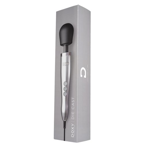 Doxy Die Cast Wand Vibrator Brushed Metal - Image 7