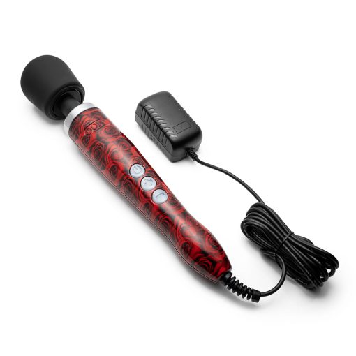 Doxy Die Cast Wand Vibrator – Heavy Duty Plug-In Massager Roses - Image 3