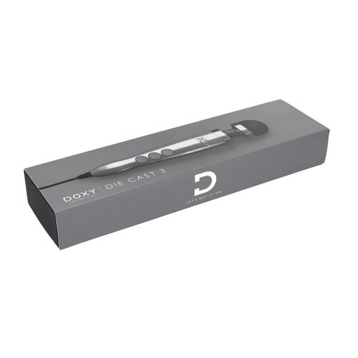 Doxy Die Cast 3 Compact Wand Vibrator Brushed Metal - Image 6