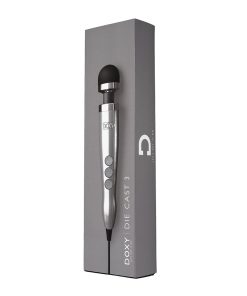 Doxy Die Cast 3 Compact Wand Vibrator Brushed Metal