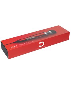 Doxy Die Cast 3 Compact Wand Vibrator Candy Red