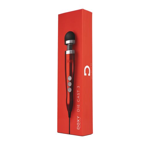Doxy Die Cast 3 Compact Wand Vibrator Candy Red - Image 6