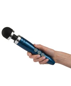 Doxy Die Cast 3R Rechargeable Compact Wand Vibrator Blue Flame