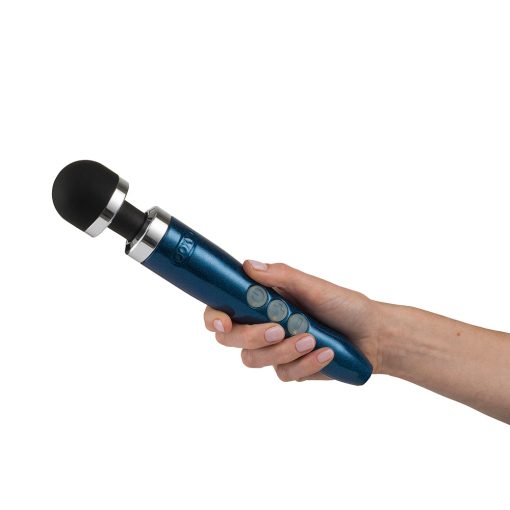 Doxy Die Cast 3R Rechargeable Compact Wand Vibrator Blue Flame - Image 4