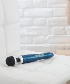 Doxy Die Cast 3R Rechargeable Compact Wand Vibrator Blue Flame