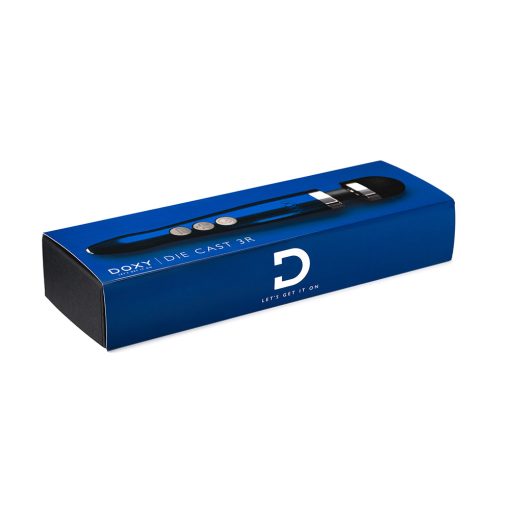 Doxy Die Cast 3R Rechargeable Compact Wand Vibrator Blue Flame - Image 6