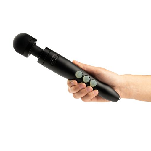 Doxy Die Cast 3R Rechargeable Compact Wand Vibrator Matte Black - Image 3