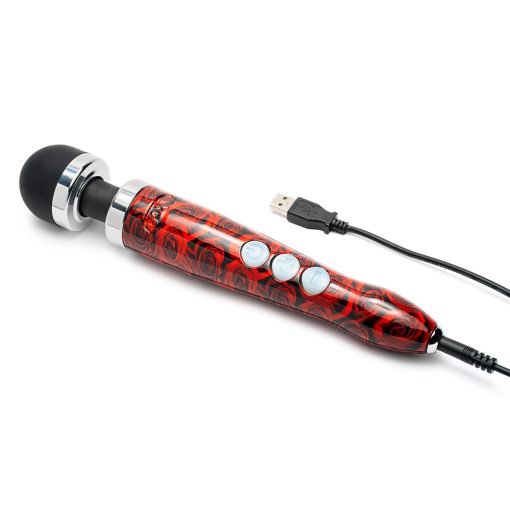 Doxy Die Cast 3R Rechargeable Compact Wand Vibrator Roses - Image 2
