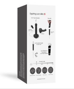 Strap-On-Me Squirting Cum Semi-Realistic Silicone Dildo Black S (Fluid Not Included)