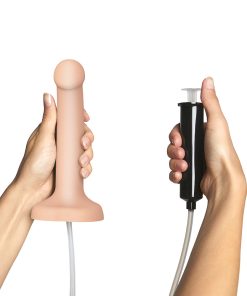 Strap-On-Me Squirting Cum Semi-Realistic Silicone Dildo Vanilla S (Fluid Not Included)