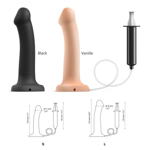 Strap-On-Me Squirting Cum Semi-Realistic Silicone Dildo Vanilla S (Fluid Not Included) - Image 7