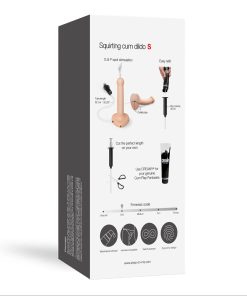Strap-On-Me Squirting Cum Semi-Realistic Silicone Dildo Vanilla S (Fluid Not Included)