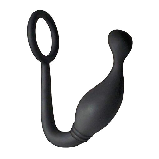 Nasstoys Butts Up P-Spot Pleasure Silicone Cock Ring & Anal Plug Black - Image 2