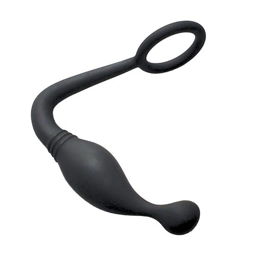 Nasstoys Butts Up P-Spot Pleasure Silicone Cock Ring & Anal Plug Black - Image 4