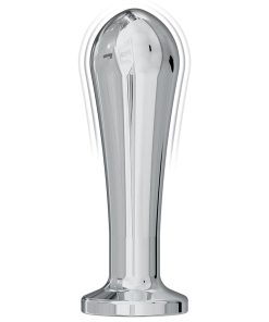 Nasstoys Ass-Sation Remote Vibrating Metal Anal Bulb Silver