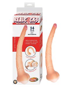 Realcocks Masturbator 14 In. 3-In-1 Dildo