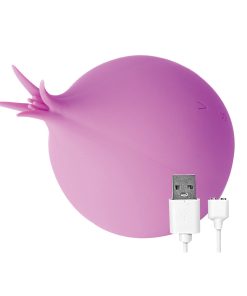 Princess Clit-Tastic Suction Tickler Rechargeable Silicone Vibrator Lavender