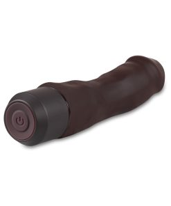 Dr. Skin Silicone Dr. Steve 7 In. Vibrating Dildo Brown