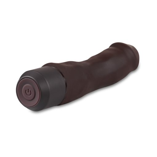 Dr. Skin Silicone Dr. Steve 7 In. Vibrating Dildo Brown - Image 4