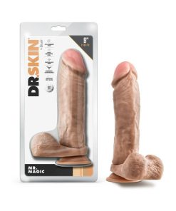 Dr. Skin Mr. Magic 9 In. Dildo With Balls Beige