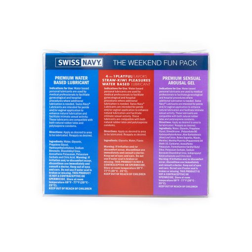 Swiss Navy Weekend Fun Pack 3-Piece 1 Oz. - Image 4