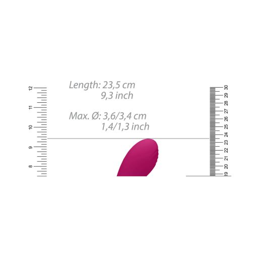 Vive Ai Rechargeable Dual Vibrating & Air Wave Tickler Silicone Strapless Strapon Pink - Image 7