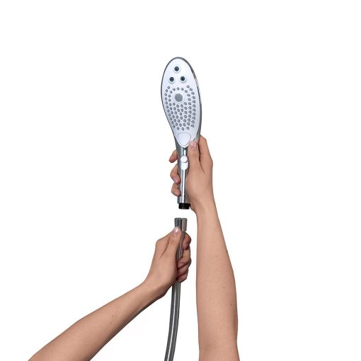 Womanizer Wave Shower Head Masturbator Chrome - Image 8