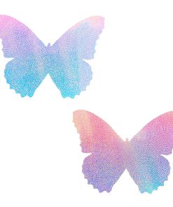Neva Nude Pasty Butterfly Blue/Pink Iridescent