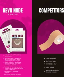 Neva Nude Boob Tape 16 Ft. Honey