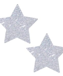 Neva Nude Pasty Starry Nights Silver Glitter