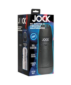 Jock 9X Sucking & Vibrating Masturbator White