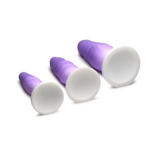 Simply Sweet Silicone Butt Plug Set Purple - Image 2