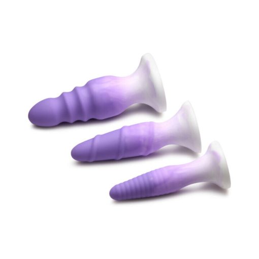 Simply Sweet Silicone Butt Plug Set Purple - Image 3